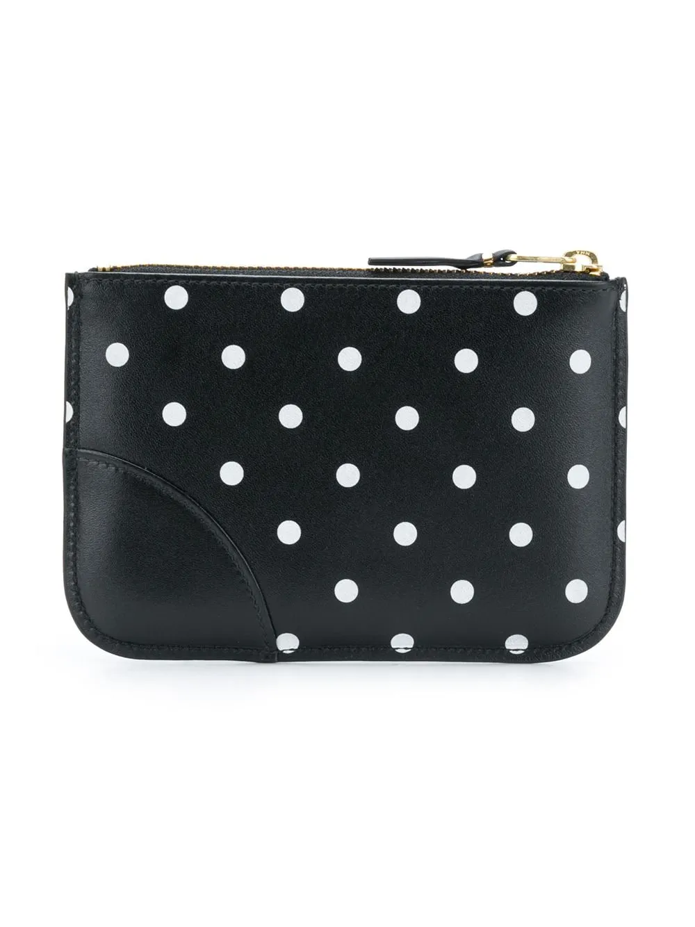 Polka Dot Printed Coin Zipped Wallet