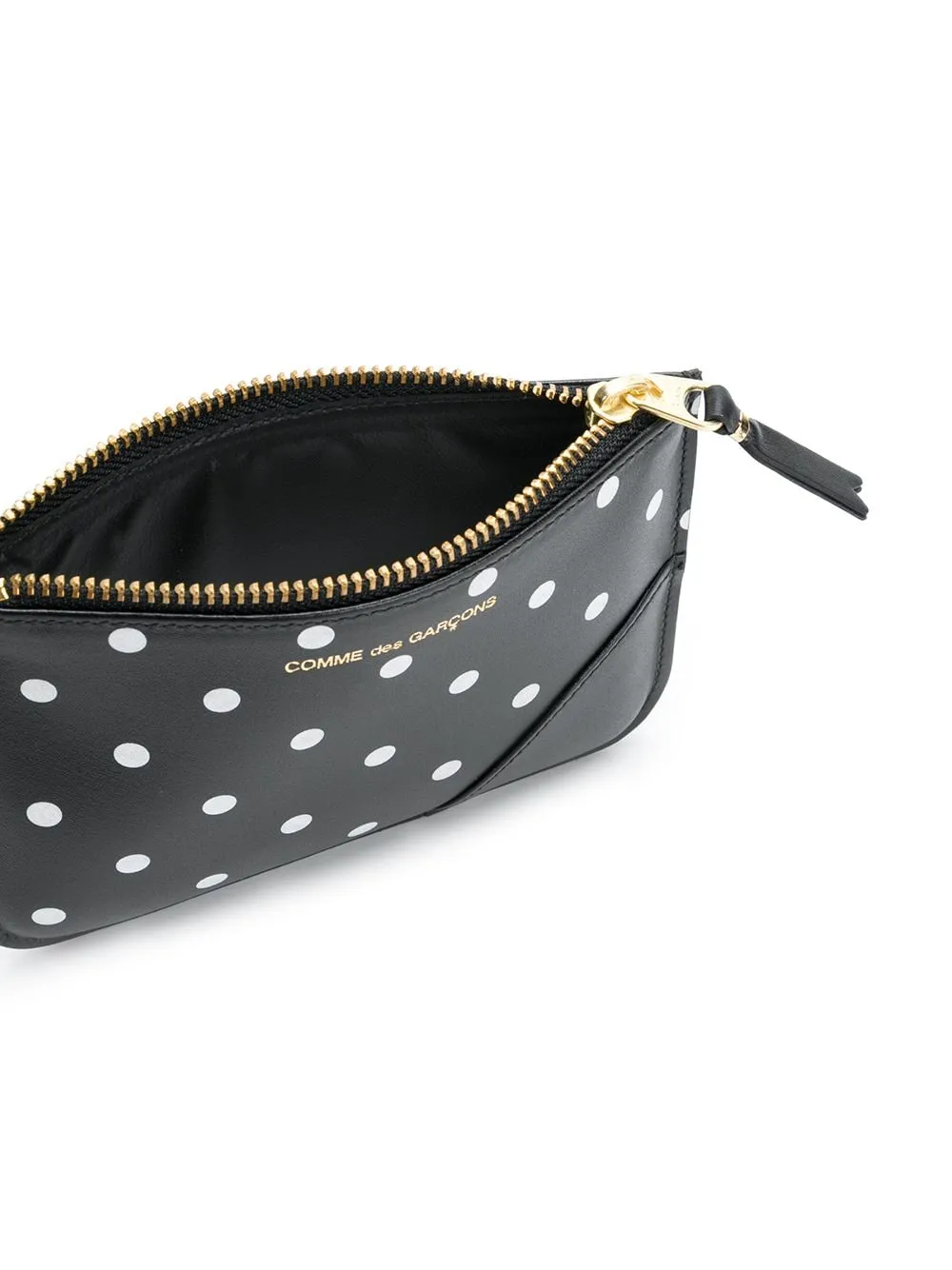 Polka Dot Printed Coin Zipped Wallet