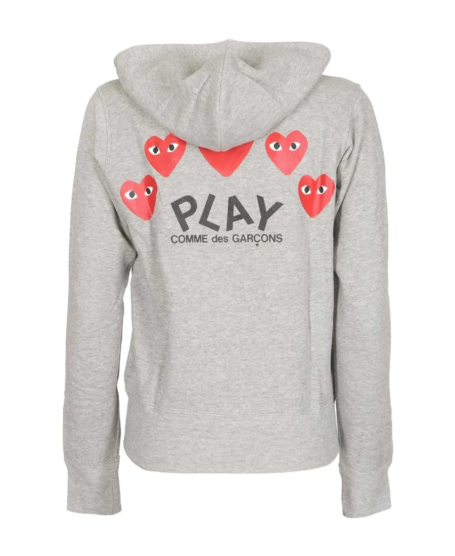 Play Heart Logo Zip Hoodie