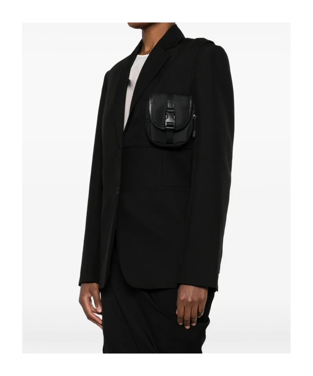 Long Sleeve Suit Jacket With Pocket Detail