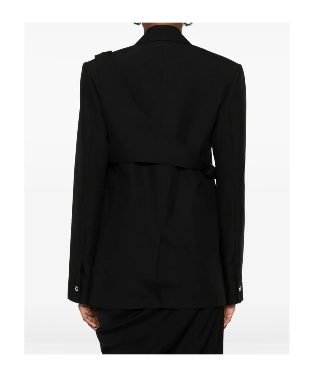 Long Sleeve Suit Jacket With Pocket Detail