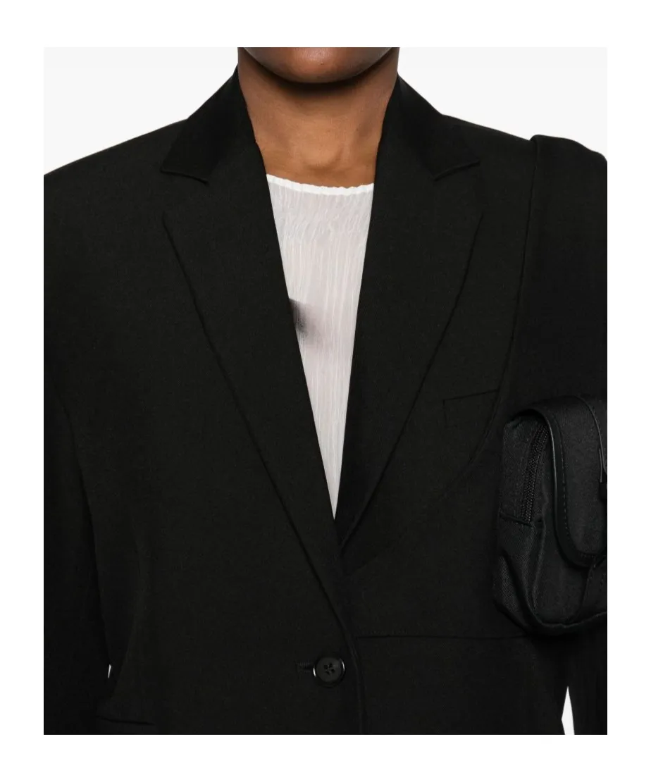 Long Sleeve Suit Jacket With Pocket Detail