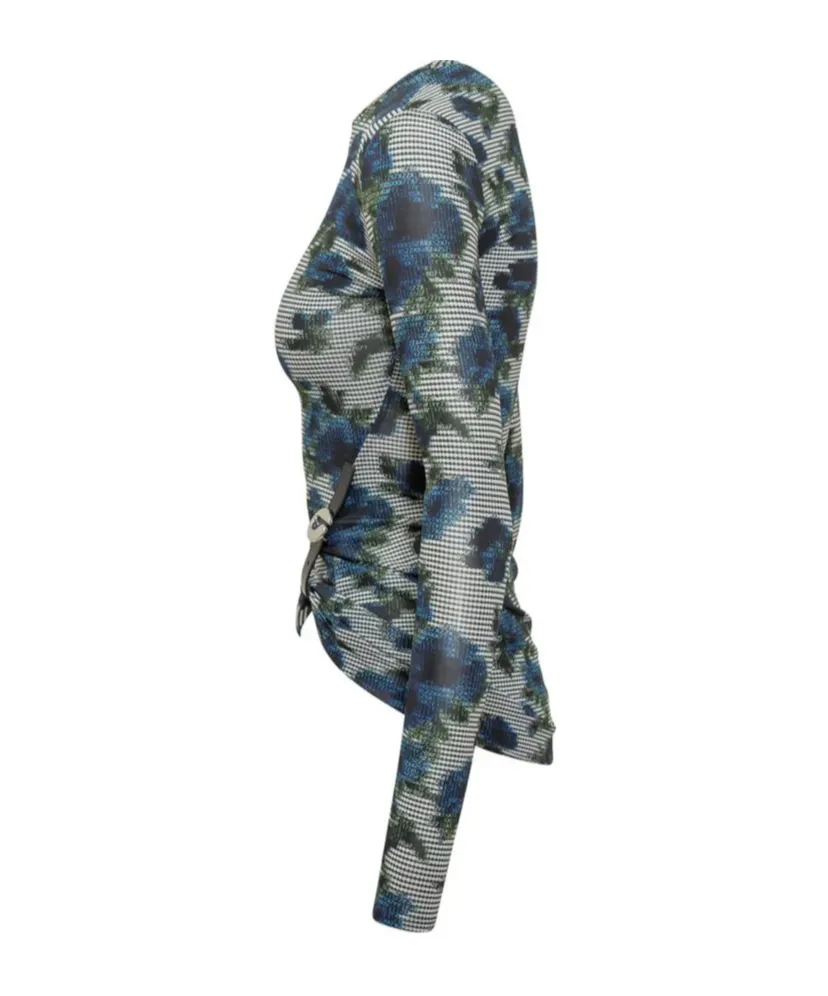 Patterned Slim-Fit Top
