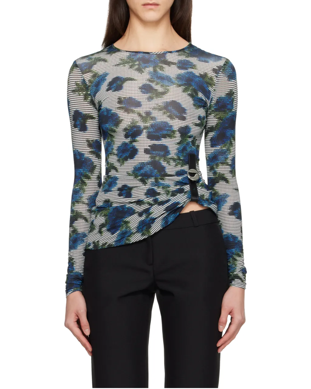 Patterned Slim-Fit Top