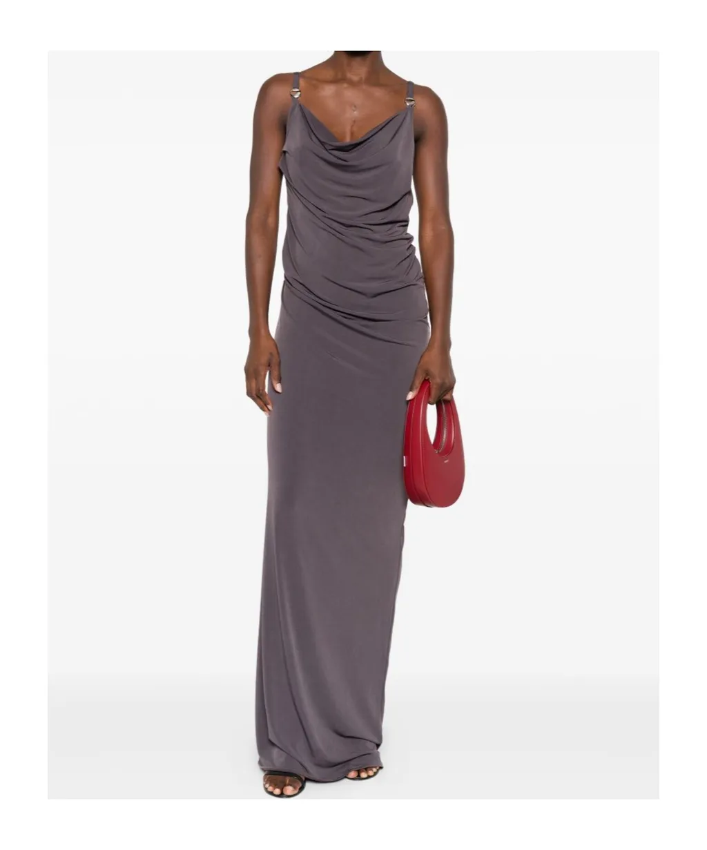 Ruffle-Trimmed Sleeveless Dress