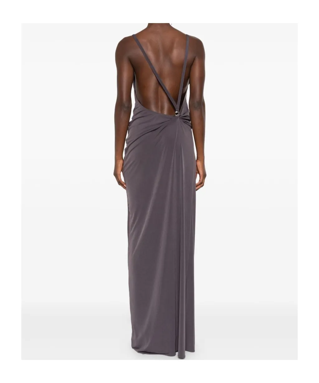 Ruffle-Trimmed Sleeveless Dress