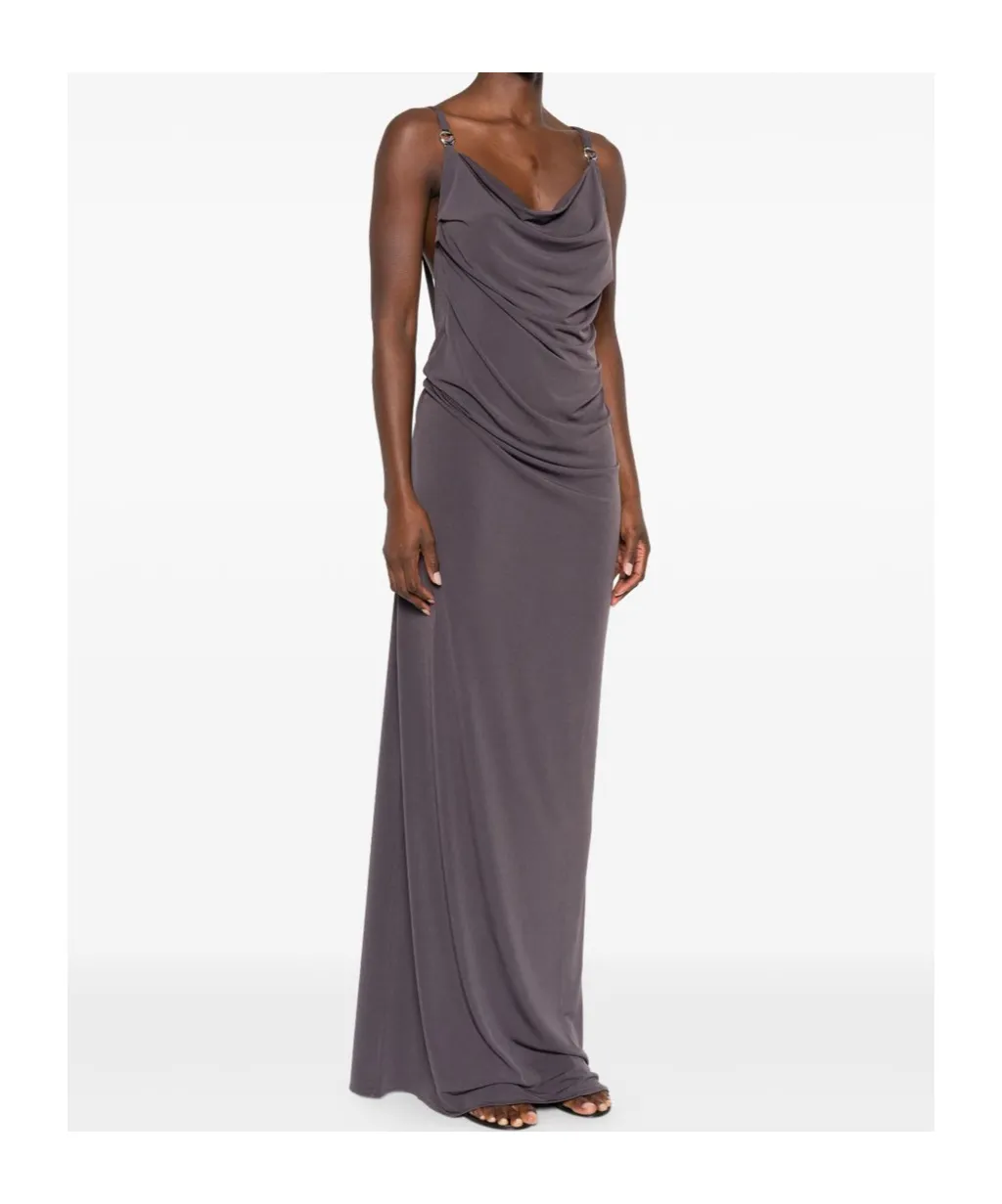 Ruffle-Trimmed Sleeveless Dress