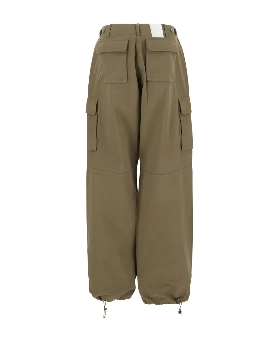 Logo Wide-Legged Casual Pants
