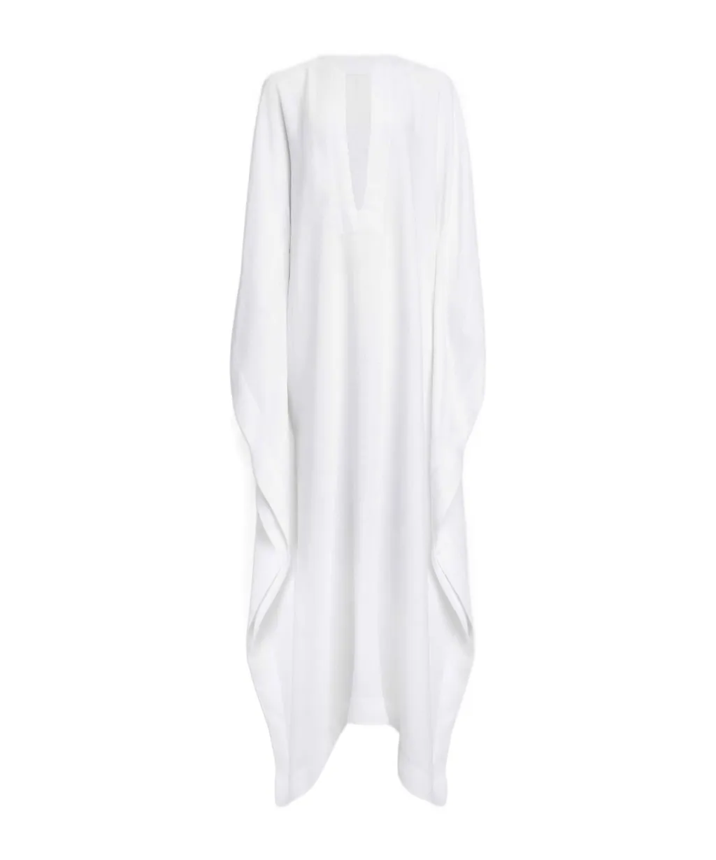 Loose Fit V-Neck Kaftan Dress
