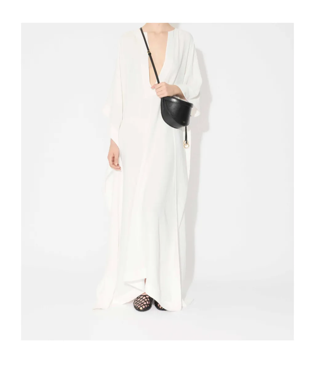 Loose Fit V-Neck Kaftan Dress