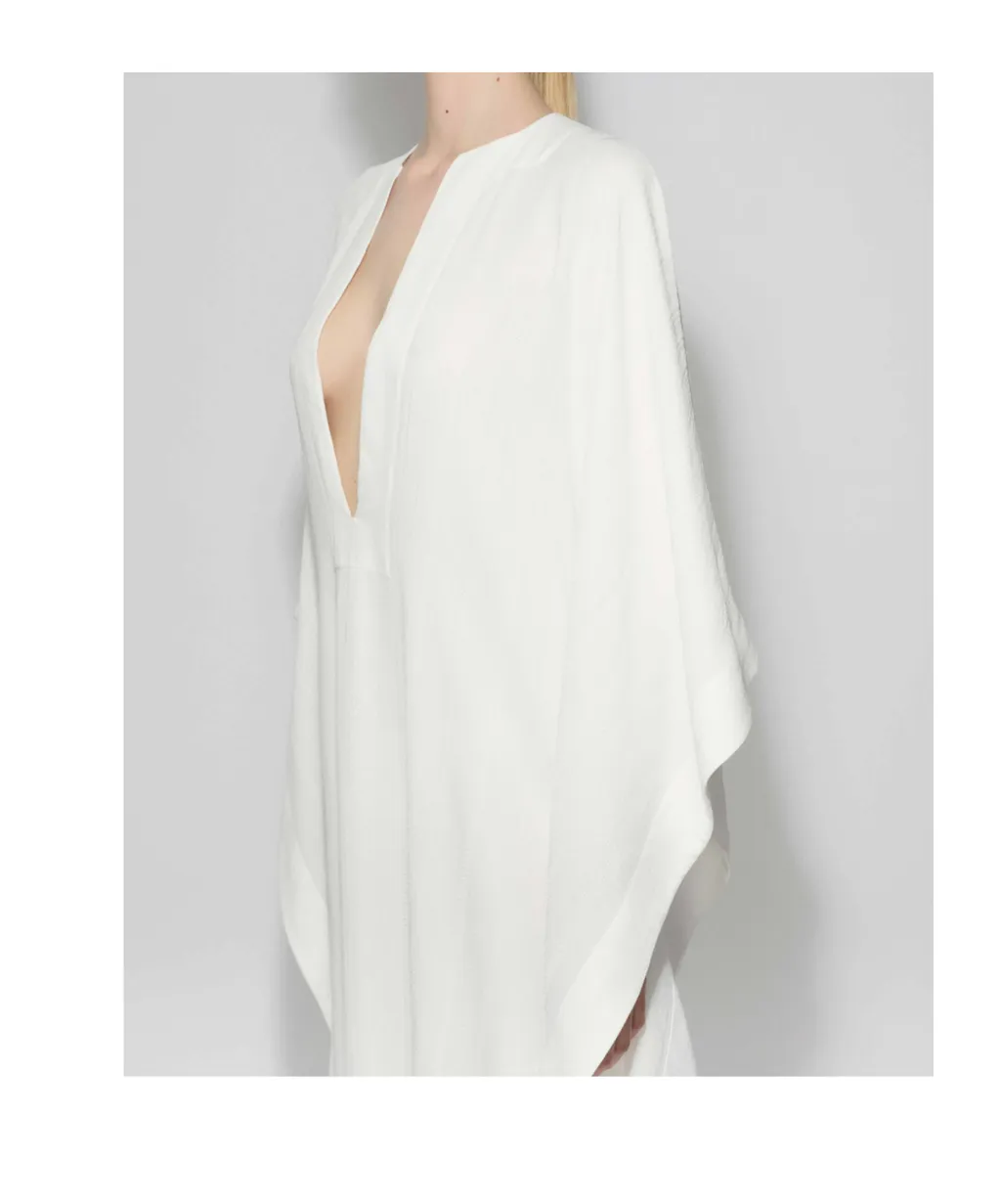 Loose Fit V-Neck Kaftan Dress
