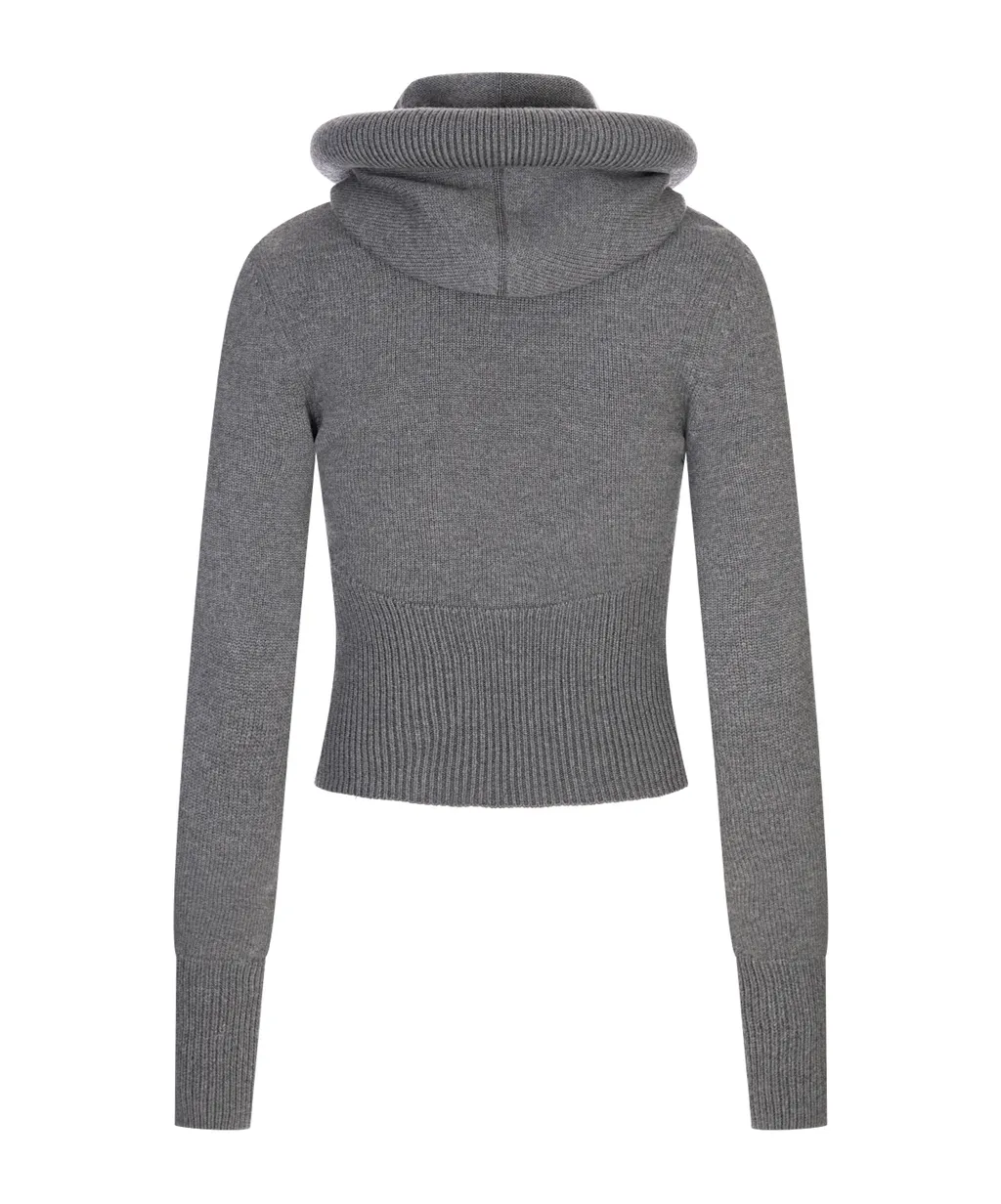 Hooded Knitted Jumper