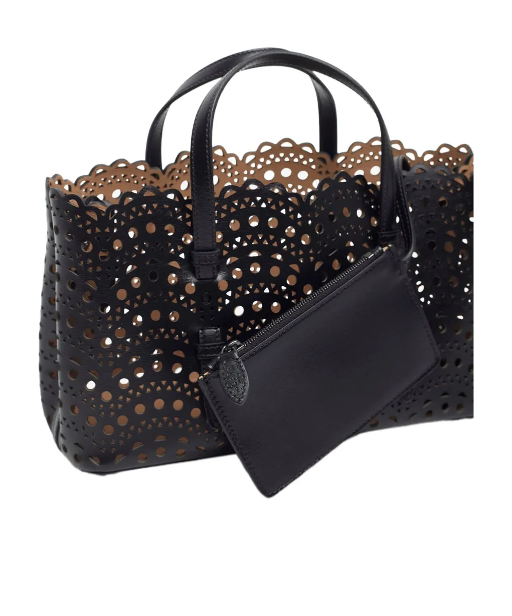 Vienne Perforated Open Top Handbag