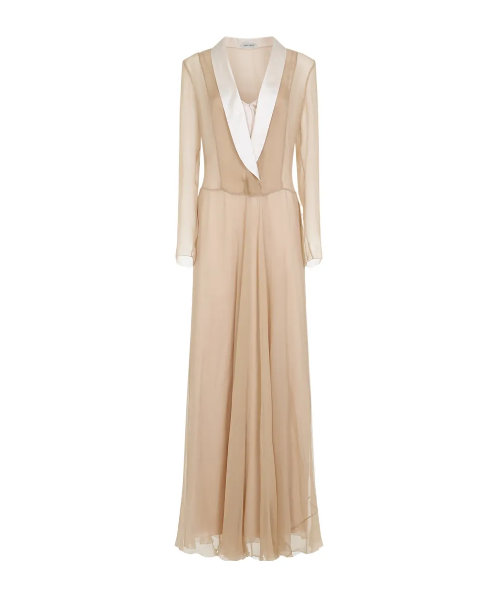 Layered Chiffon Long Dress