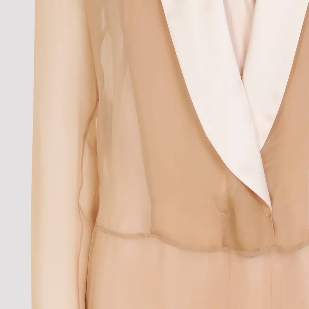 Layered Chiffon Long Dress