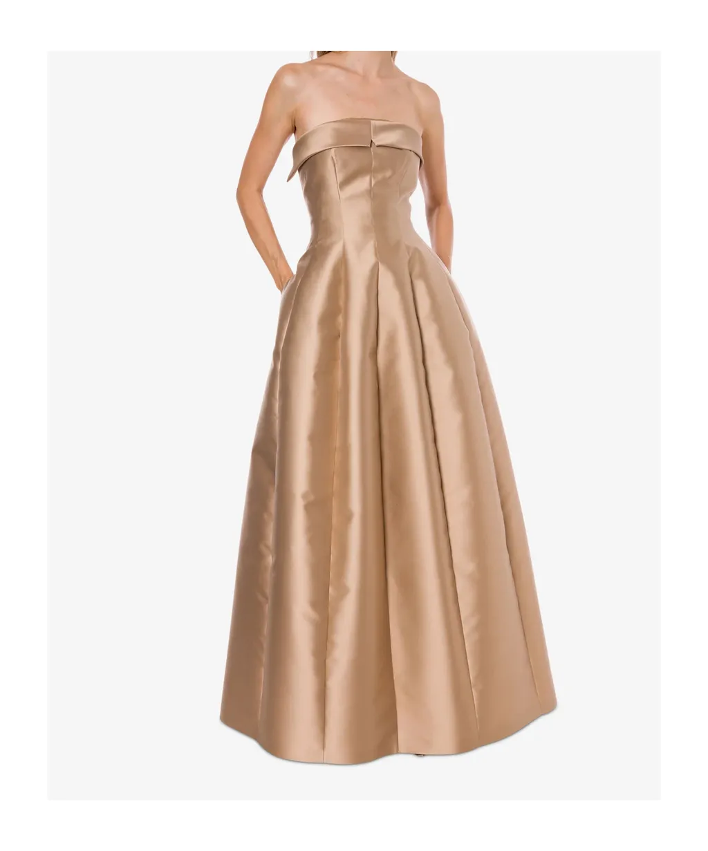 Sleeveless Mikado Evening Dress