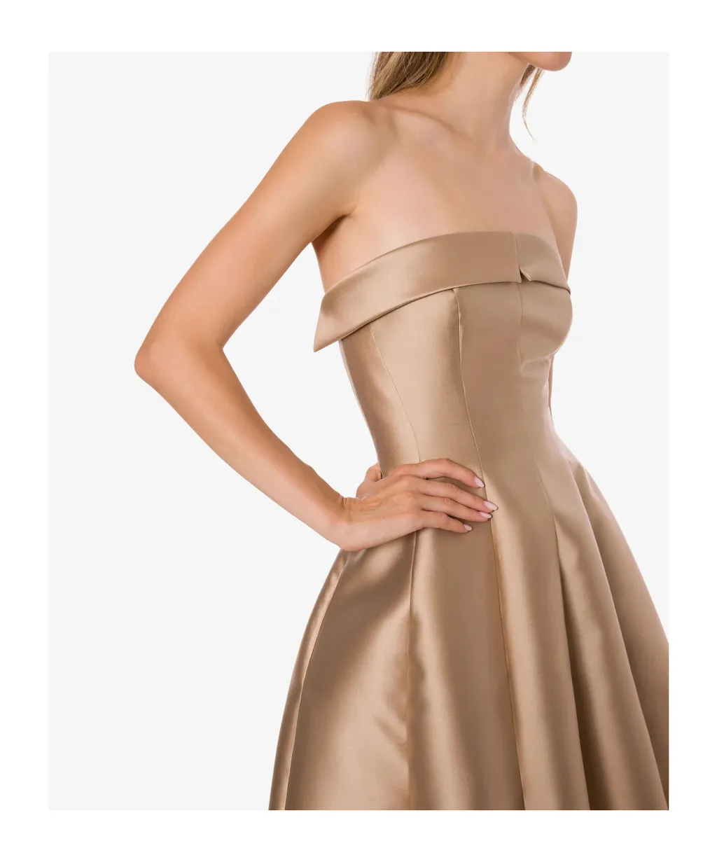 Sleeveless Mikado Evening Dress