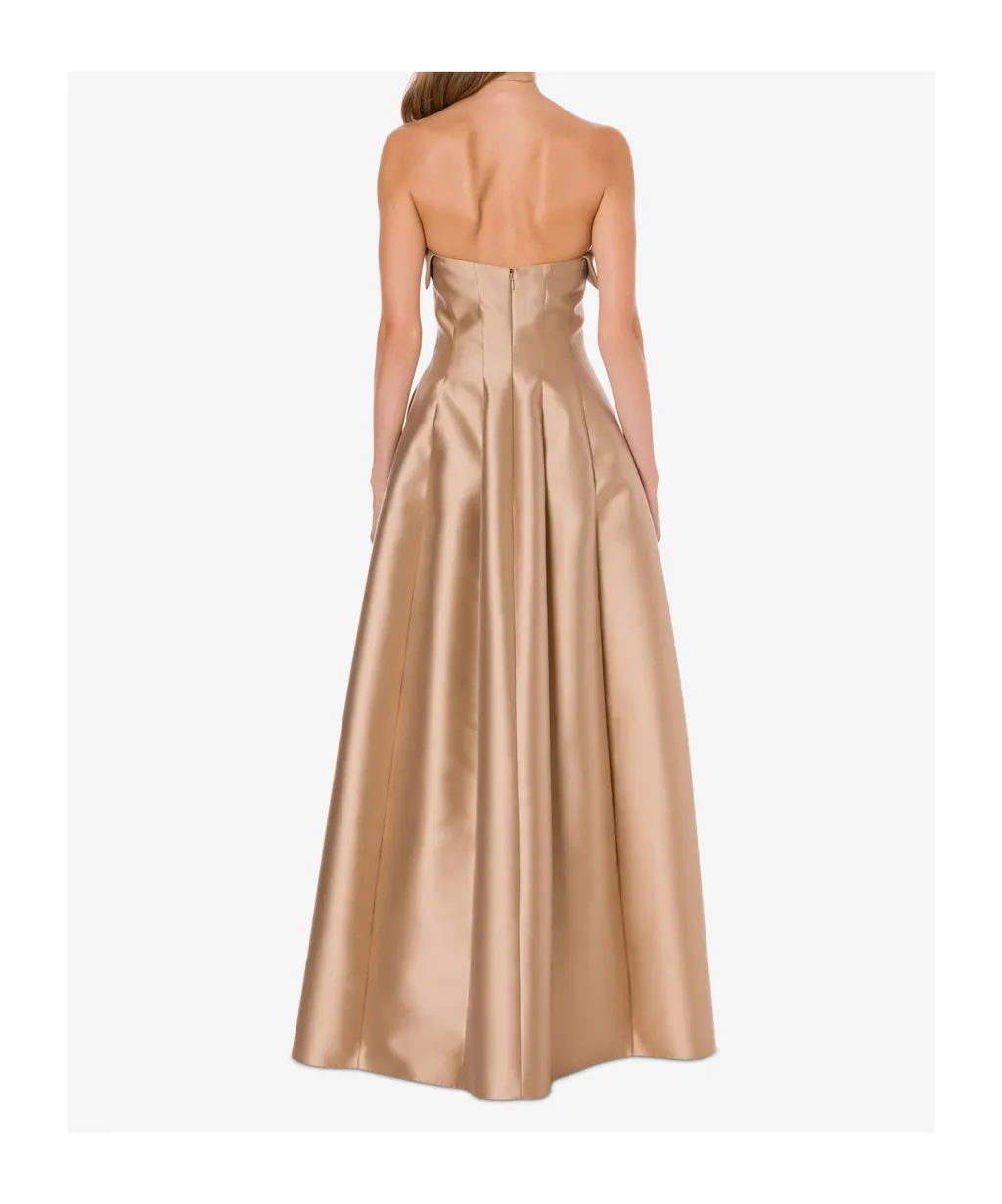 Sleeveless Mikado Evening Dress