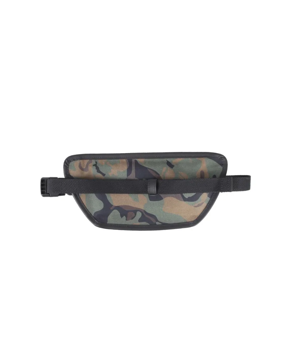 Camouflage-Print Zipped Belt Bag
