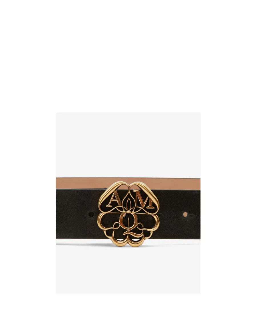 Logo Plaque Buckle Belt