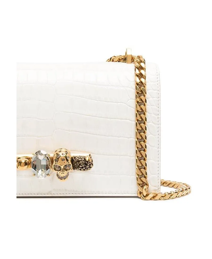 Embellished Four-Ring Shoulder Bag