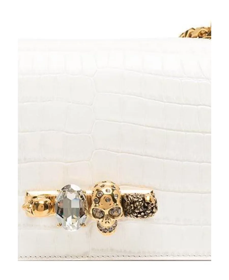 Embellished Four-Ring Shoulder Bag