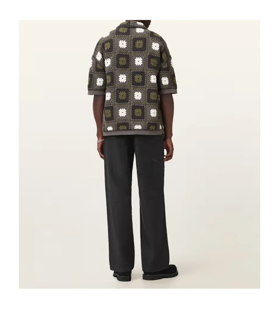 Logo Patch Straight-Leg Pants