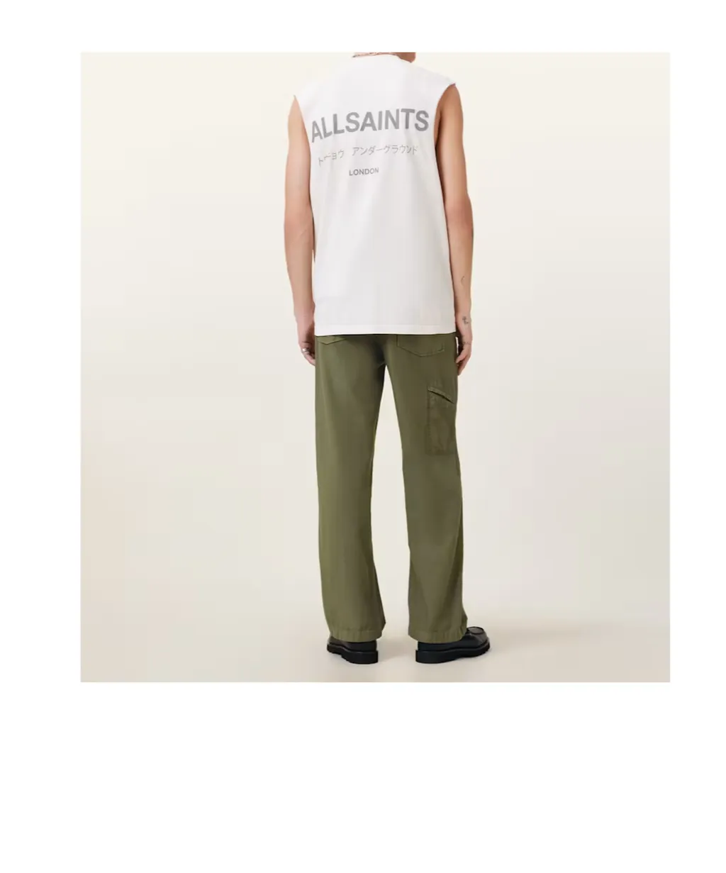 Logo Patch Straight-Leg Trousers