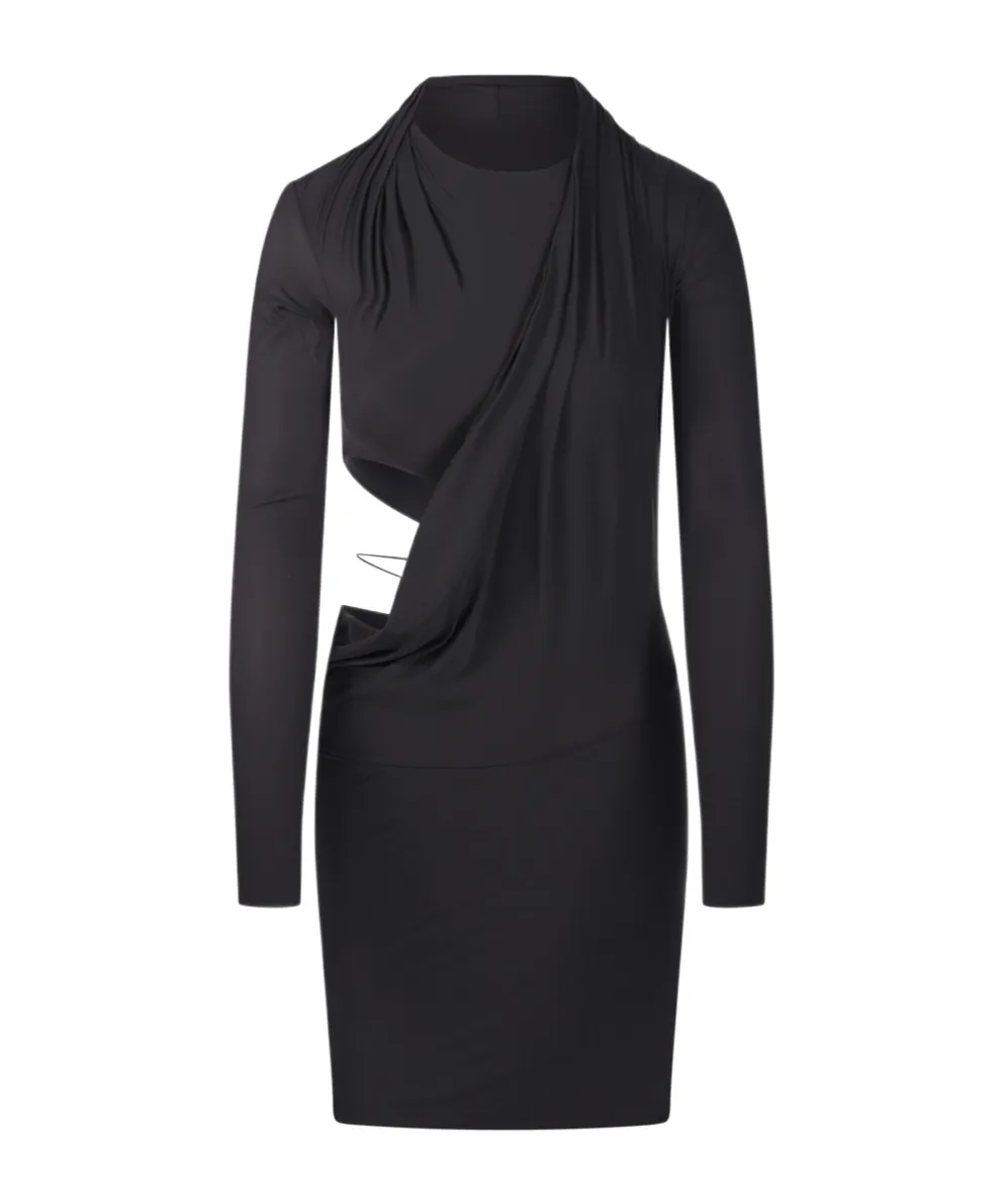 Draped Cutout Dress