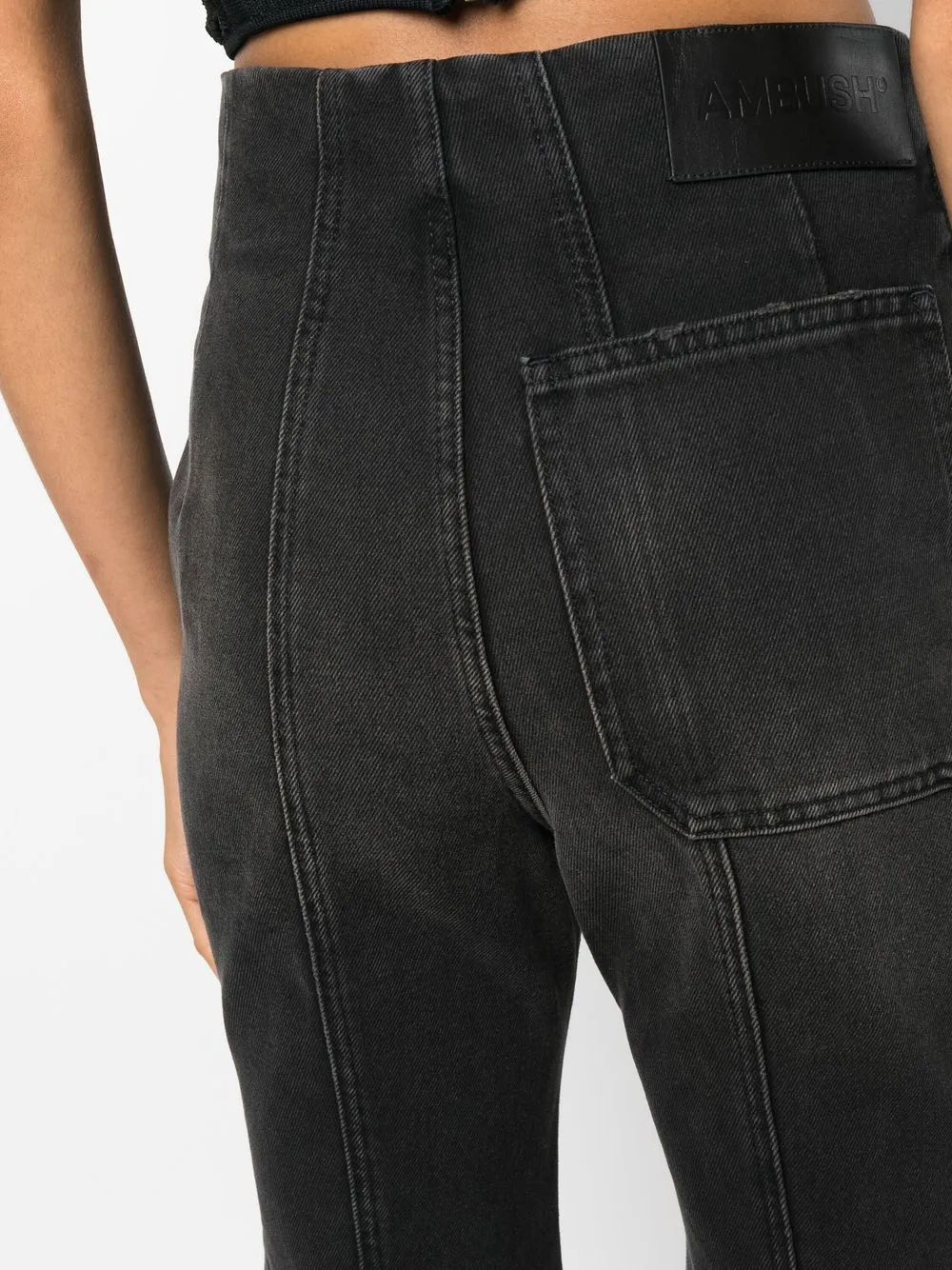High-Waisted Flared Jeans