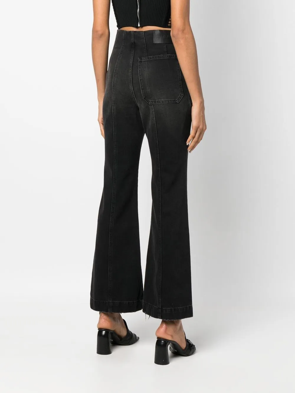 High-Waisted Flared Jeans