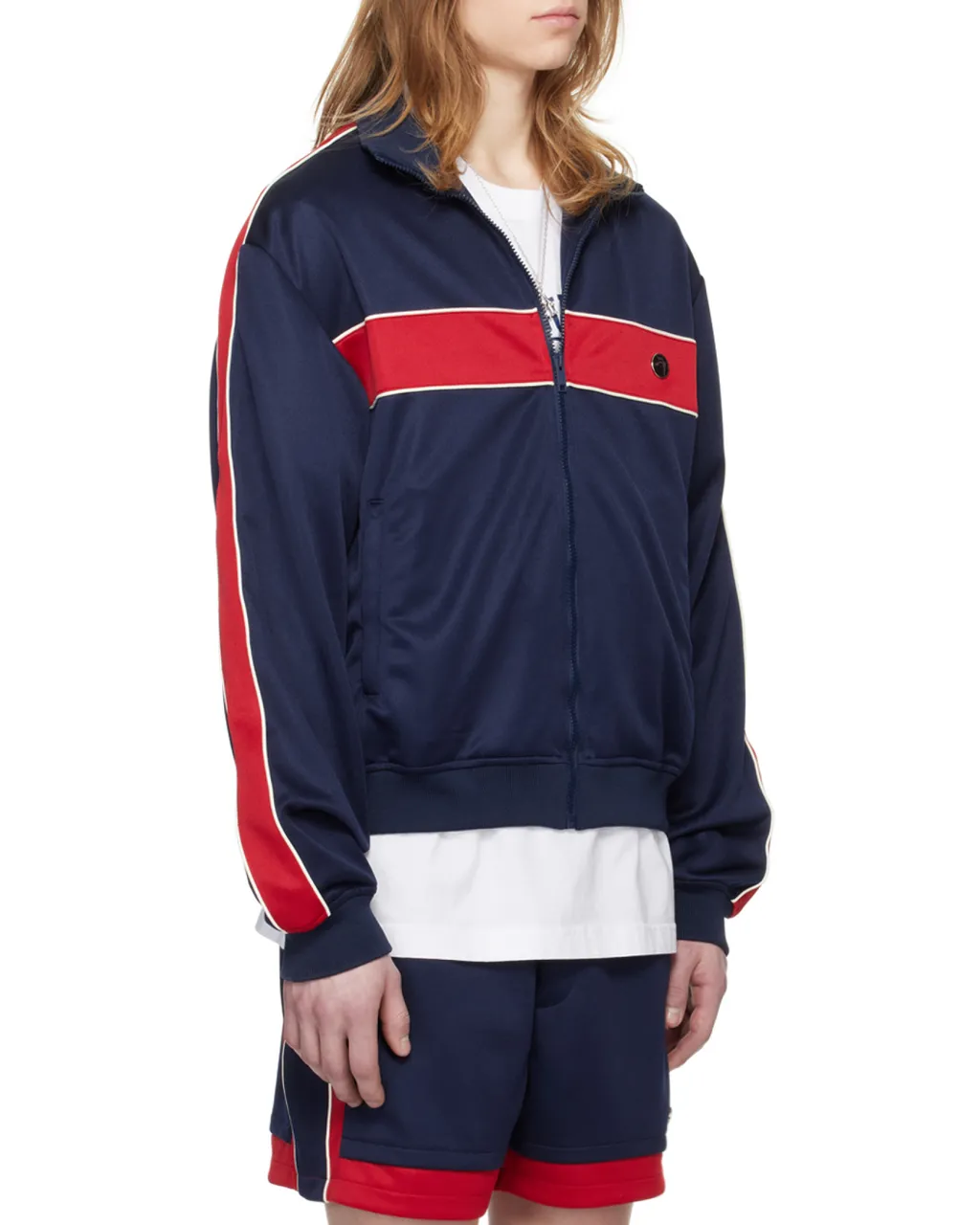 Stripe-Trim Track Jacket