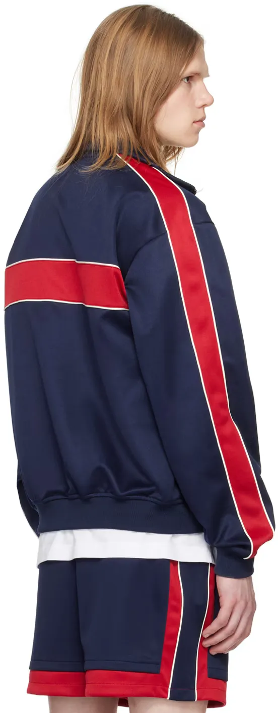 Stripe-Trim Track Jacket