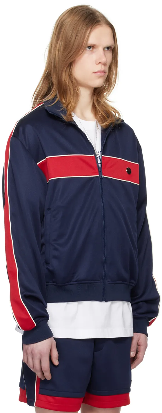 Stripe-Trim Track Jacket