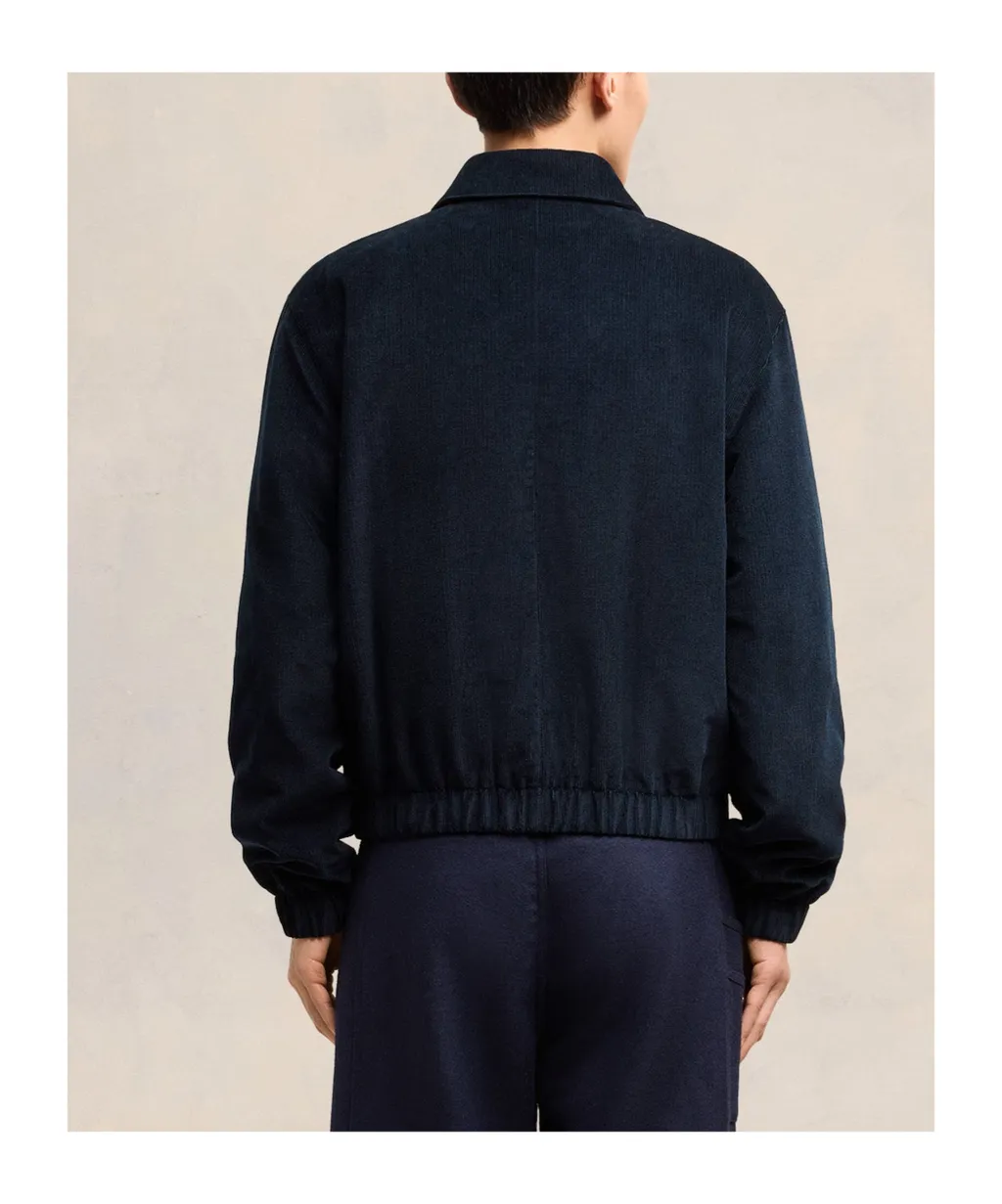 Ami De Coeur Zip-Up Corduroy Shirt Jacket