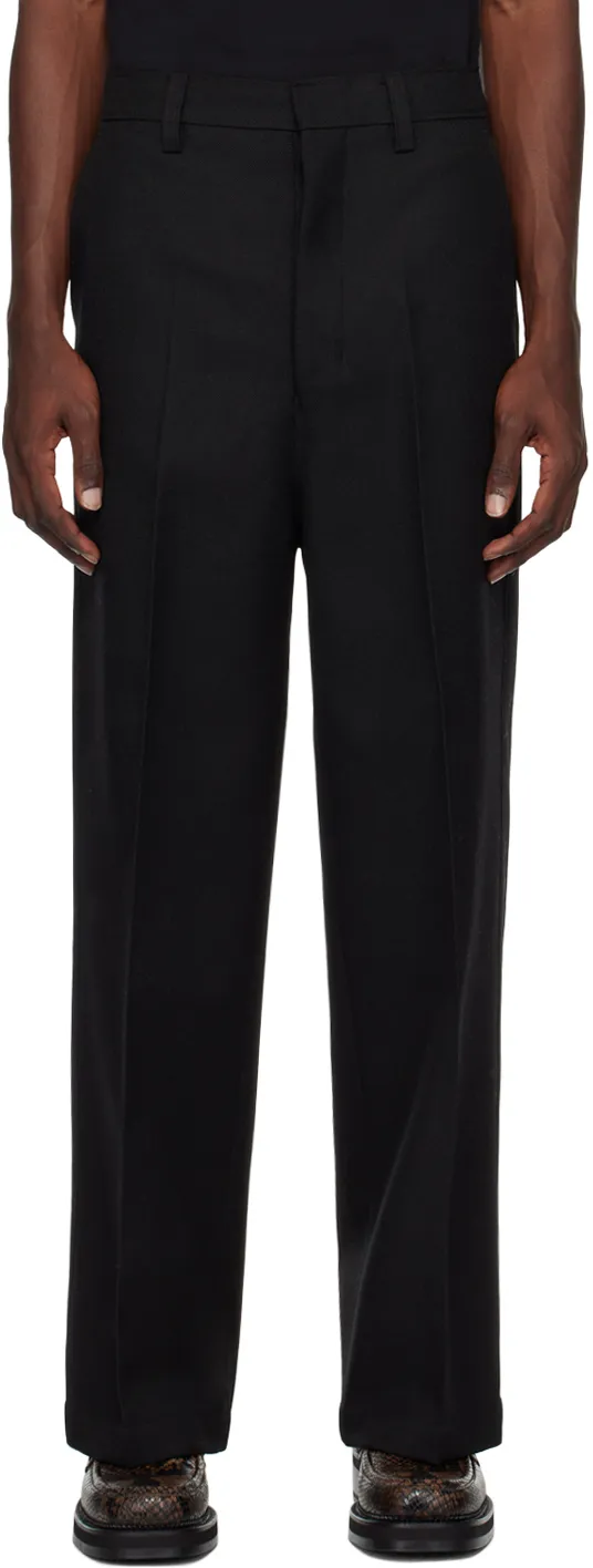 Wide-Leg Tailored Trousers