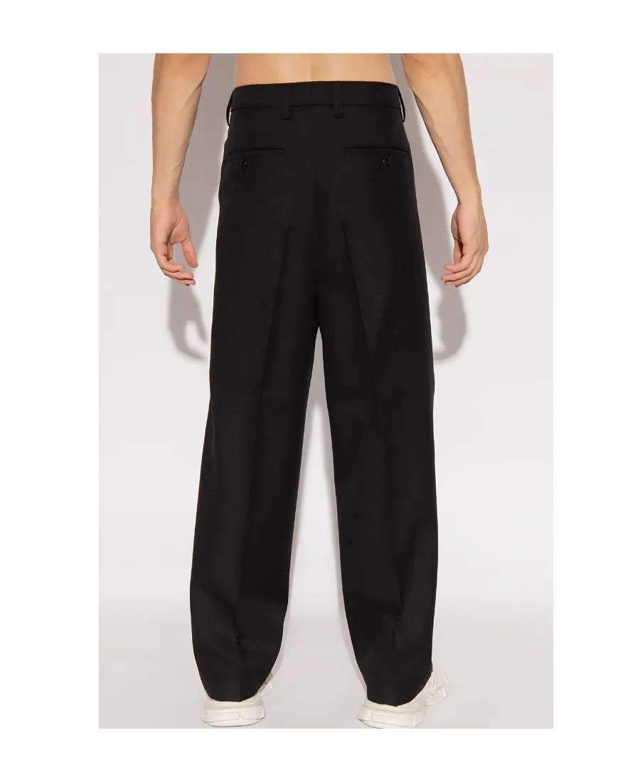 Wide-Leg Tailored Trousers