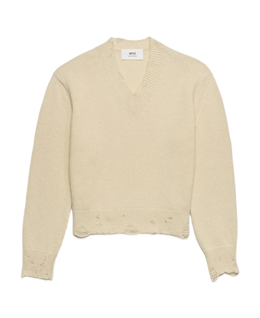 Long-Sleeved Wool Sweater