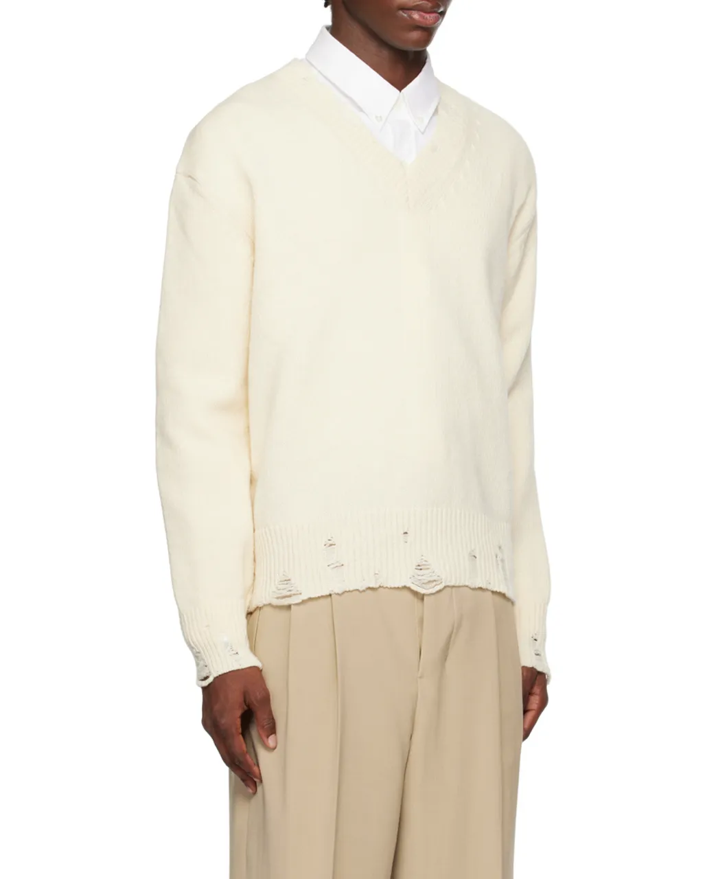 Long-Sleeved Wool Sweater