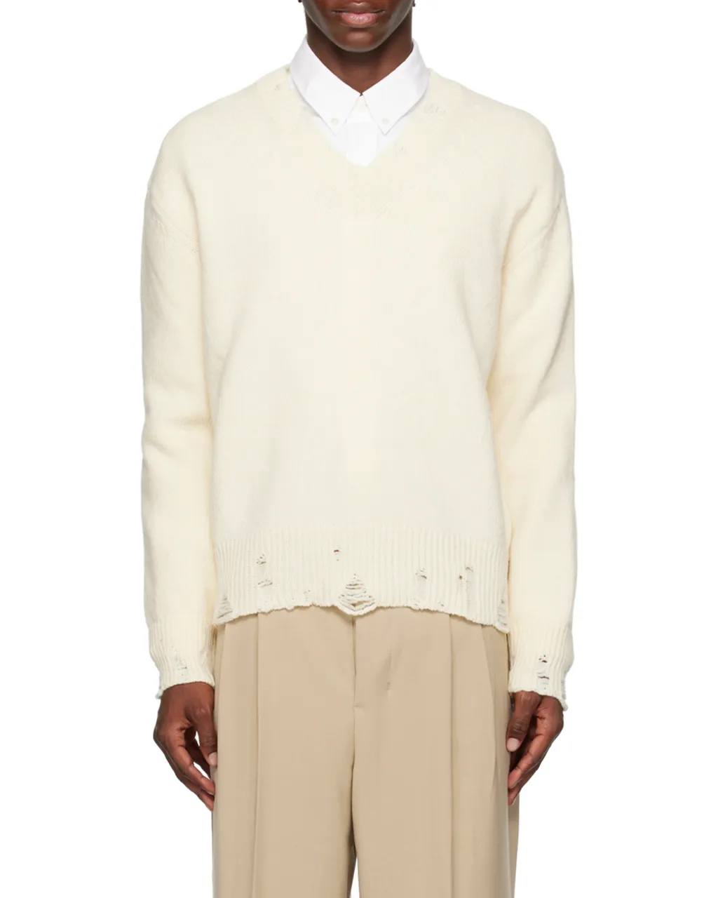 Long-Sleeved Wool Sweater