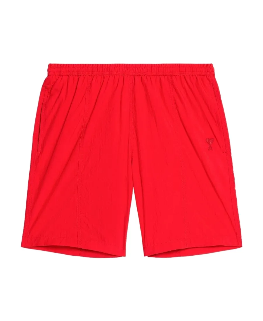 Logo-Embroidered Elasticated Waistband Swim Shorts