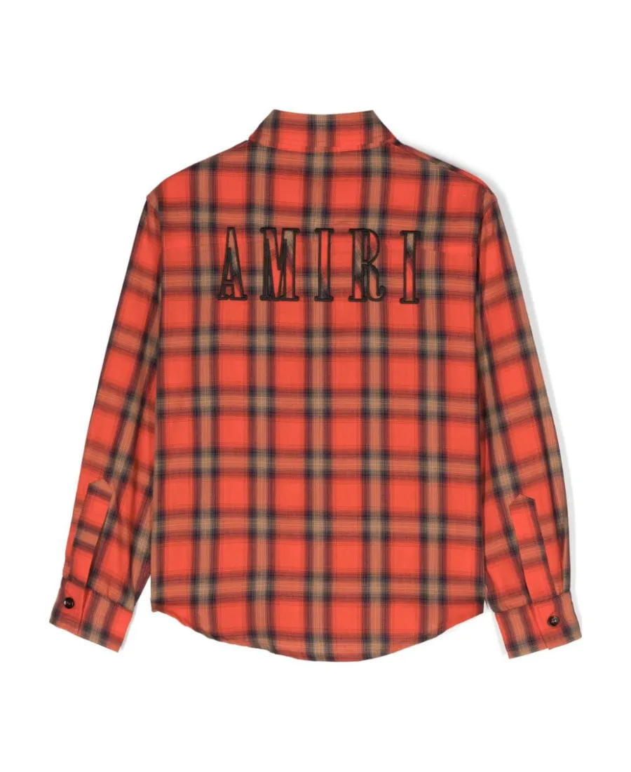 Logo-Embroidered Check-Pattern Shirt