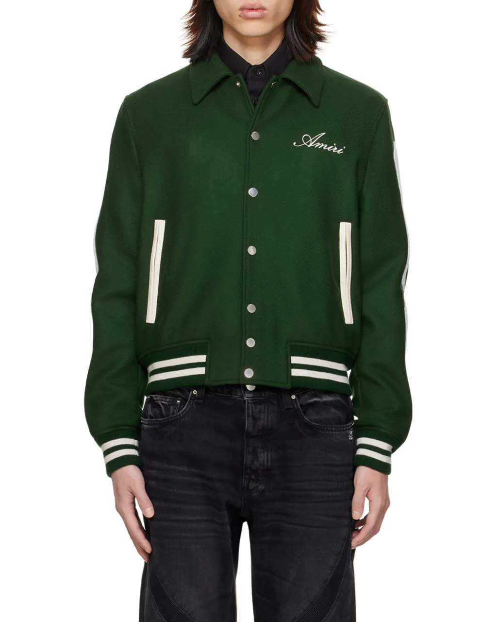 Long-Sleeved Wool Casual Jacket