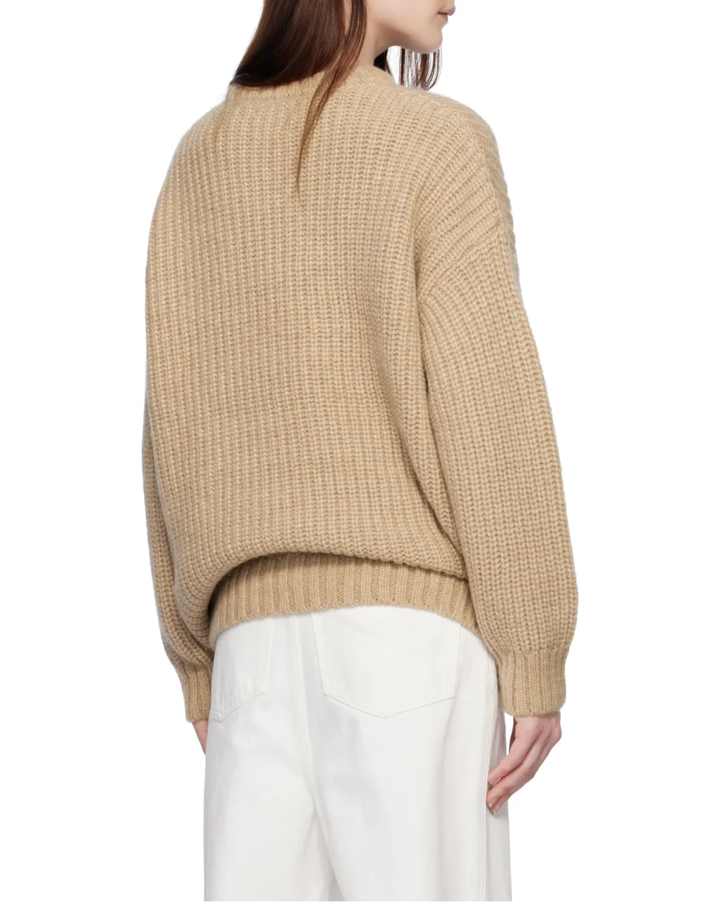 Crew-Neck Ribbed Jumper
