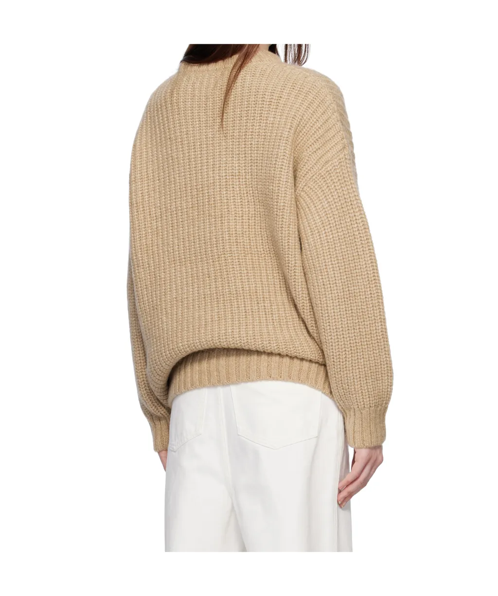 Crew-Neck Ribbed Jumper