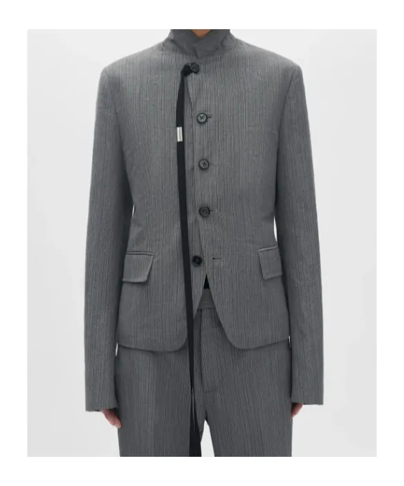 Reinier Pinstripe Ribbon Jacket