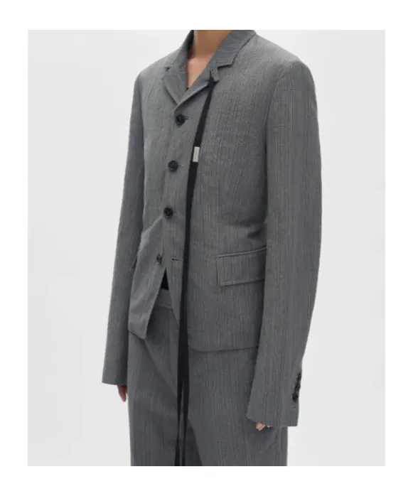 Reinier Pinstripe Ribbon Jacket