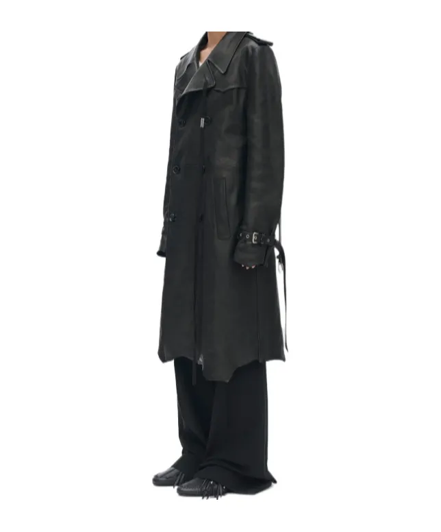 Belted Double-Breasted Coat