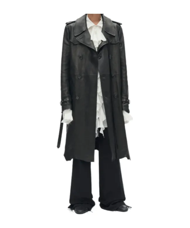 Belted Double-Breasted Coat