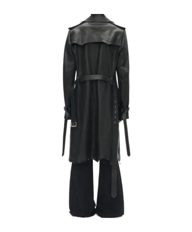 Belted Double-Breasted Coat